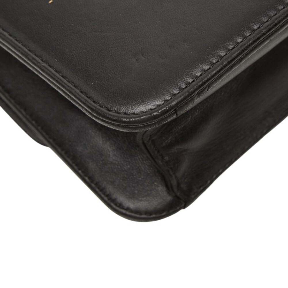 CHRISTIAN DIOR Black Leather Shoulder Bag - Picture 7 of 12